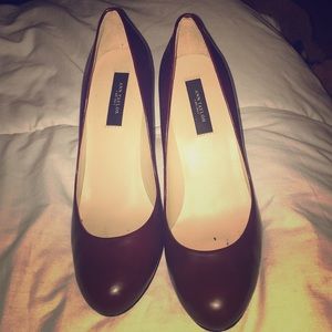 Brown Leather Ann Taylor Heels